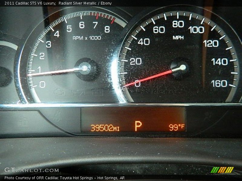 Radiant Silver Metallic / Ebony 2011 Cadillac STS V6 Luxury