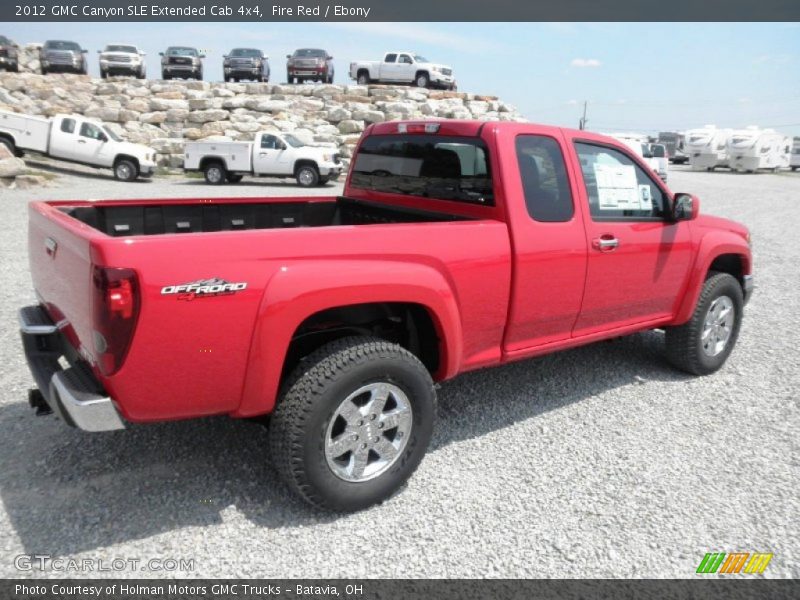  2012 Canyon SLE Extended Cab 4x4 Fire Red