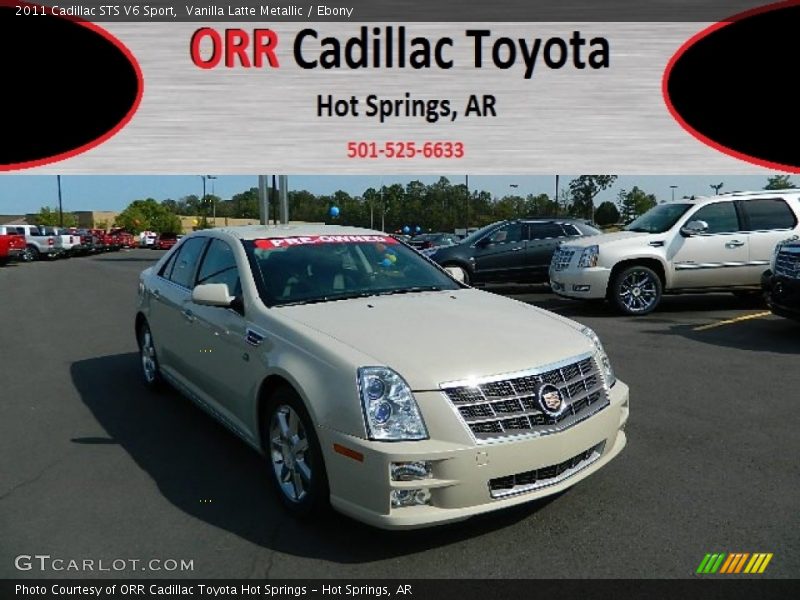 Vanilla Latte Metallic / Ebony 2011 Cadillac STS V6 Sport