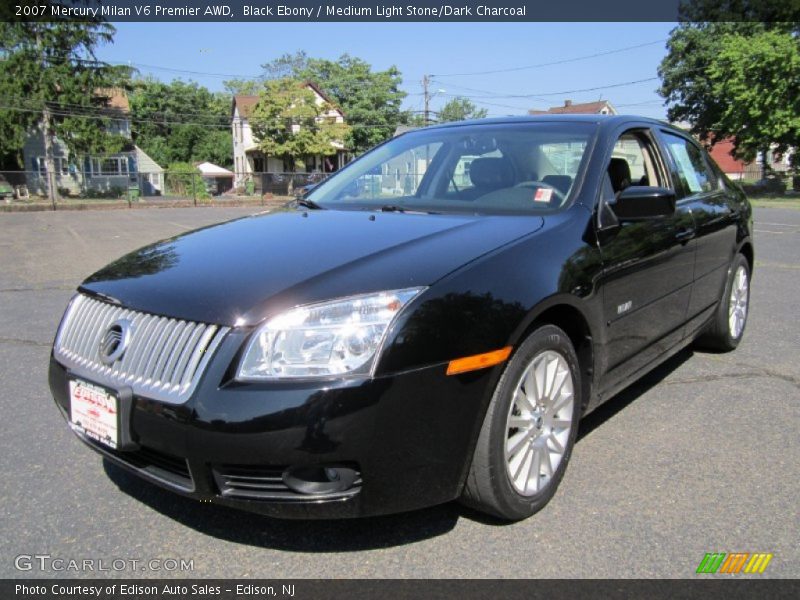 Black Ebony / Medium Light Stone/Dark Charcoal 2007 Mercury Milan V6 Premier AWD