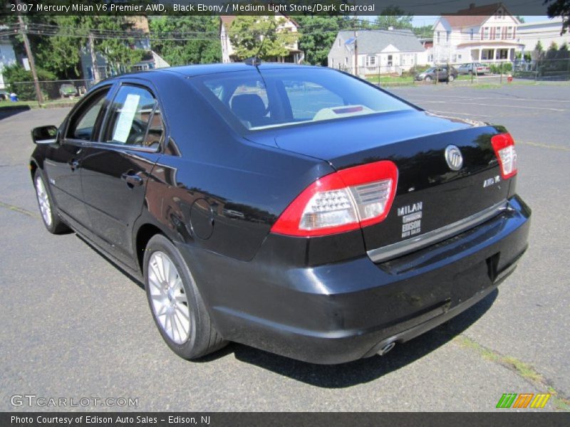 Black Ebony / Medium Light Stone/Dark Charcoal 2007 Mercury Milan V6 Premier AWD