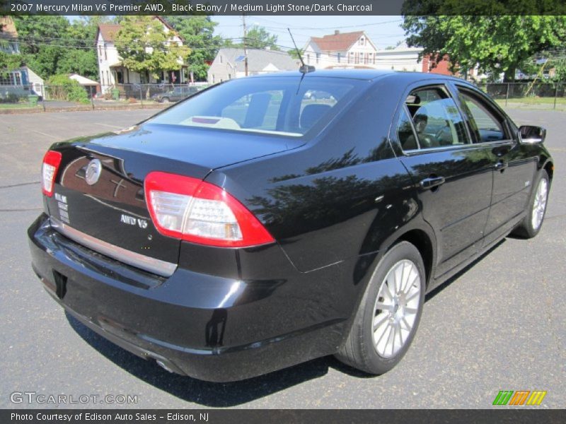 Black Ebony / Medium Light Stone/Dark Charcoal 2007 Mercury Milan V6 Premier AWD