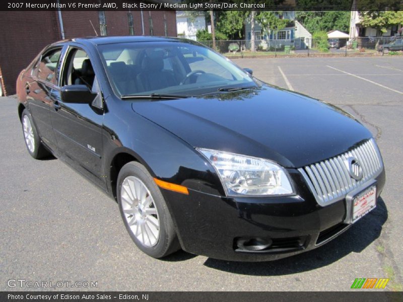 Black Ebony / Medium Light Stone/Dark Charcoal 2007 Mercury Milan V6 Premier AWD