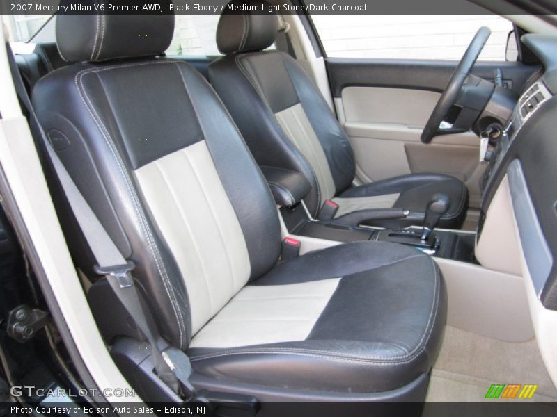 Black Ebony / Medium Light Stone/Dark Charcoal 2007 Mercury Milan V6 Premier AWD