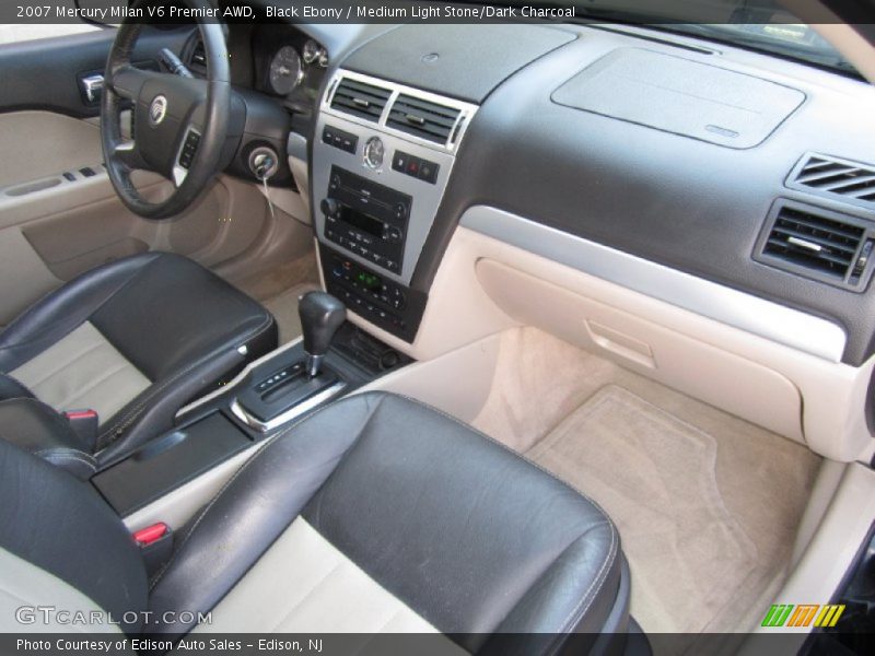 Black Ebony / Medium Light Stone/Dark Charcoal 2007 Mercury Milan V6 Premier AWD