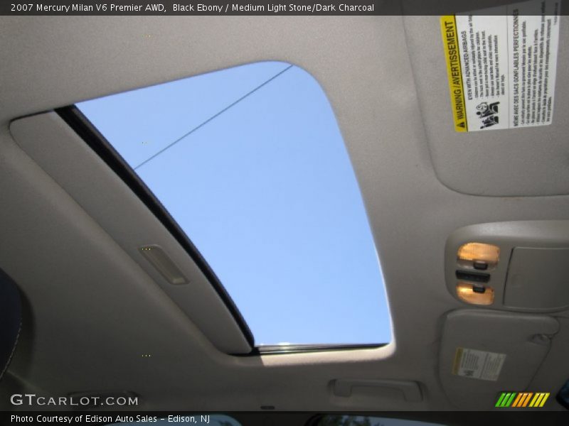 Black Ebony / Medium Light Stone/Dark Charcoal 2007 Mercury Milan V6 Premier AWD