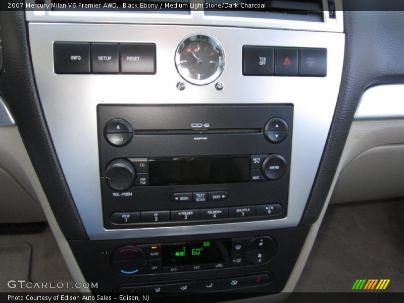 Black Ebony / Medium Light Stone/Dark Charcoal 2007 Mercury Milan V6 Premier AWD