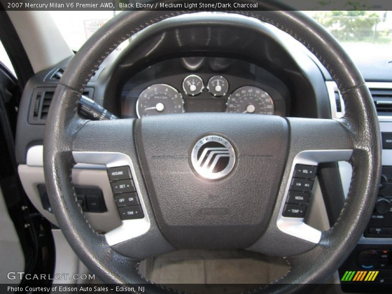 Black Ebony / Medium Light Stone/Dark Charcoal 2007 Mercury Milan V6 Premier AWD