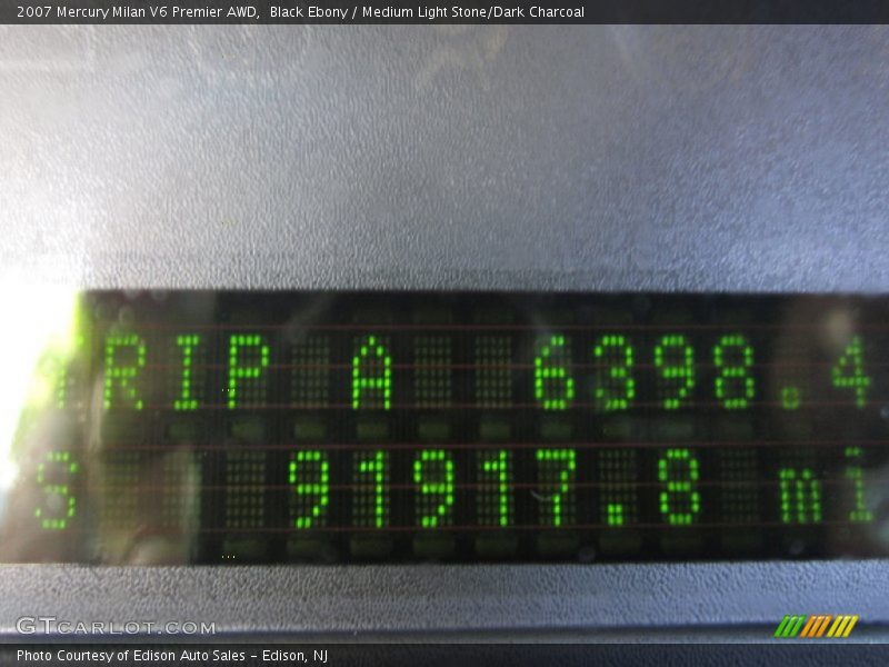 Black Ebony / Medium Light Stone/Dark Charcoal 2007 Mercury Milan V6 Premier AWD