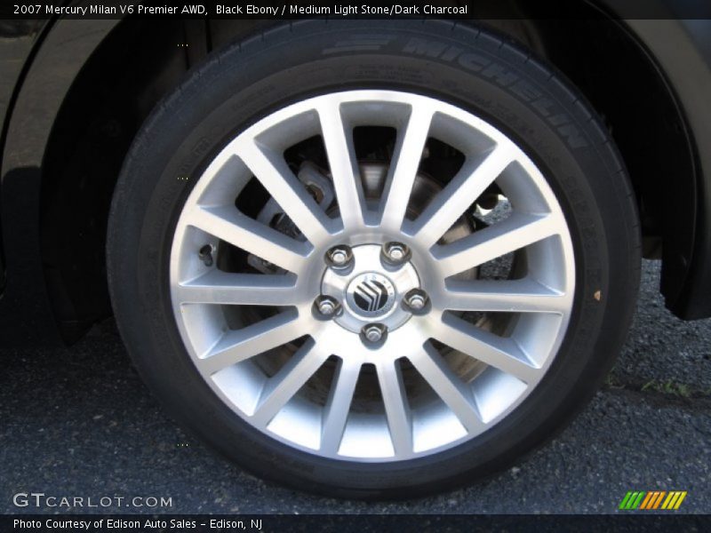 Black Ebony / Medium Light Stone/Dark Charcoal 2007 Mercury Milan V6 Premier AWD