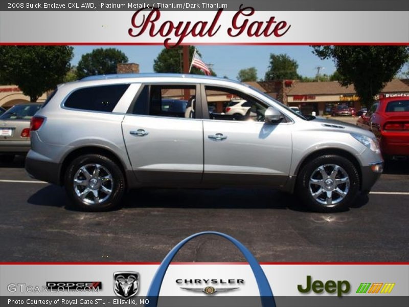 Platinum Metallic / Titanium/Dark Titanium 2008 Buick Enclave CXL AWD