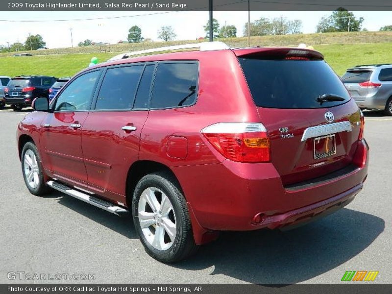Salsa Red Pearl / Sand Beige 2009 Toyota Highlander Limited