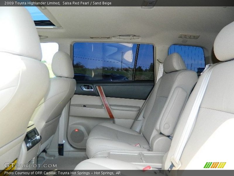 Salsa Red Pearl / Sand Beige 2009 Toyota Highlander Limited