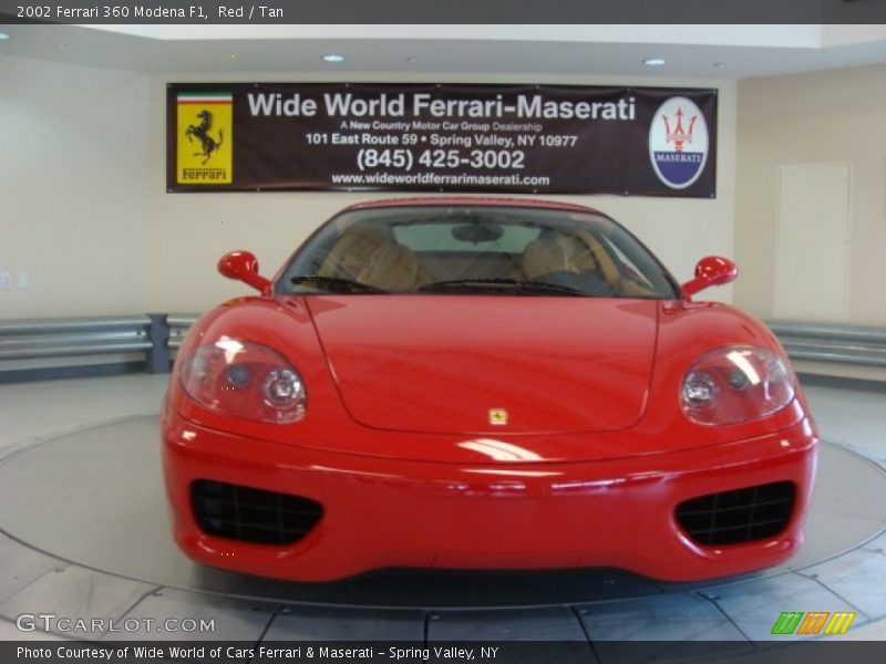 Red / Tan 2002 Ferrari 360 Modena F1