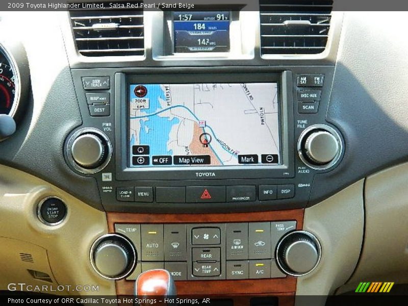 Salsa Red Pearl / Sand Beige 2009 Toyota Highlander Limited