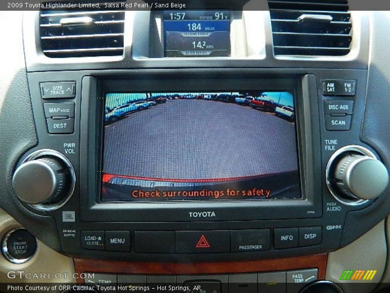 Salsa Red Pearl / Sand Beige 2009 Toyota Highlander Limited