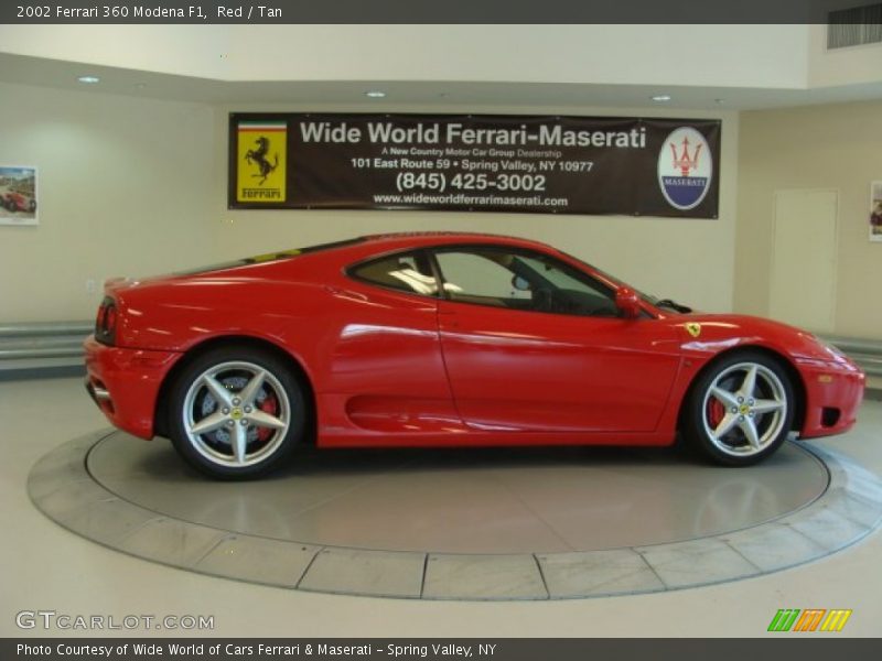 Red / Tan 2002 Ferrari 360 Modena F1