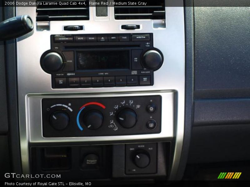 Flame Red / Medium Slate Gray 2006 Dodge Dakota Laramie Quad Cab 4x4