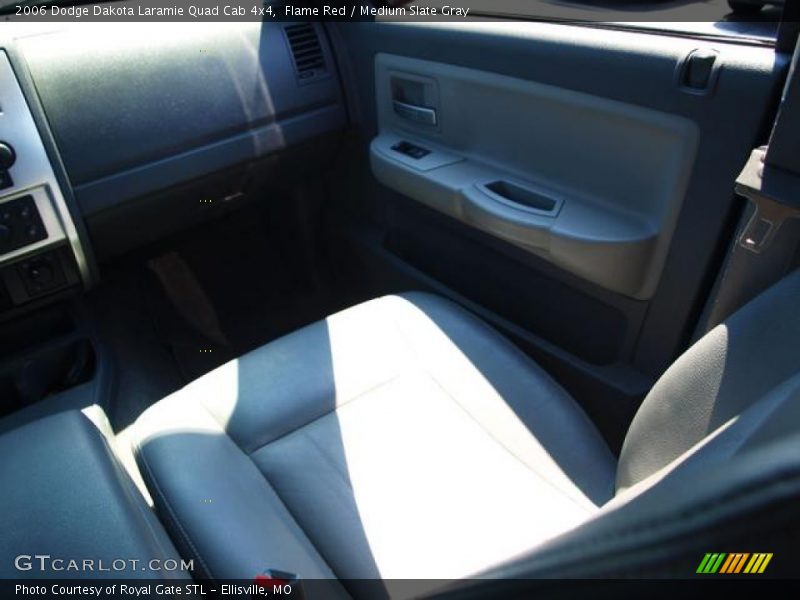 Flame Red / Medium Slate Gray 2006 Dodge Dakota Laramie Quad Cab 4x4