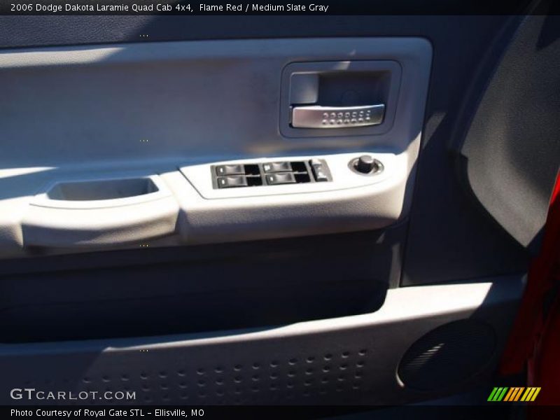 Flame Red / Medium Slate Gray 2006 Dodge Dakota Laramie Quad Cab 4x4