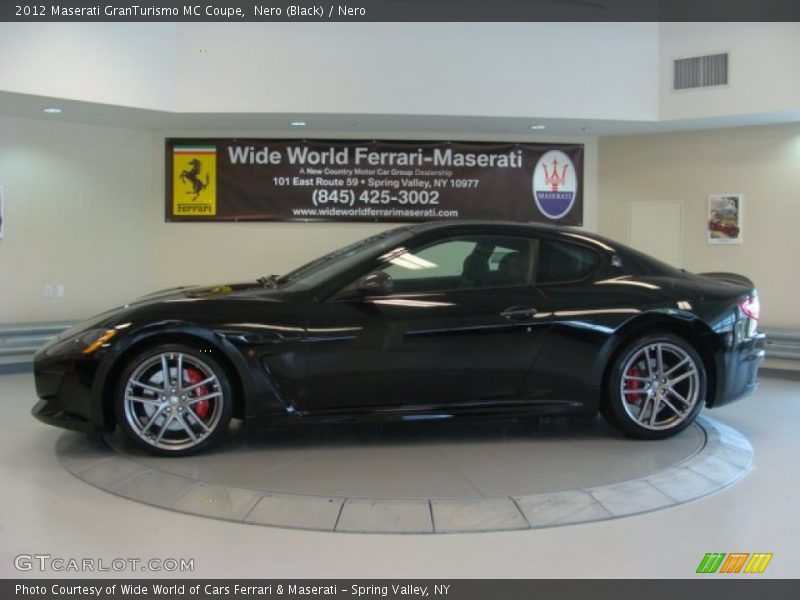 Nero (Black) / Nero 2012 Maserati GranTurismo MC Coupe