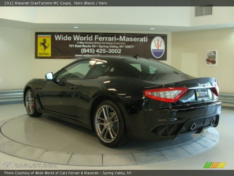 Nero (Black) / Nero 2012 Maserati GranTurismo MC Coupe