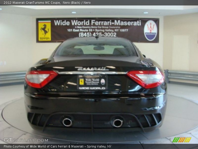 Nero (Black) / Nero 2012 Maserati GranTurismo MC Coupe