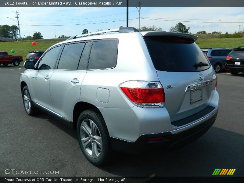 Classic Silver Metallic / Ash 2012 Toyota Highlander Limited 4WD