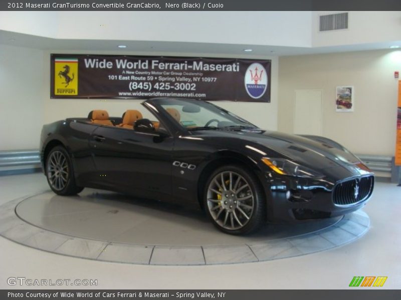 Nero (Black) / Cuoio 2012 Maserati GranTurismo Convertible GranCabrio