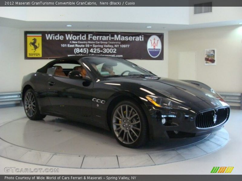 Nero (Black) / Cuoio 2012 Maserati GranTurismo Convertible GranCabrio