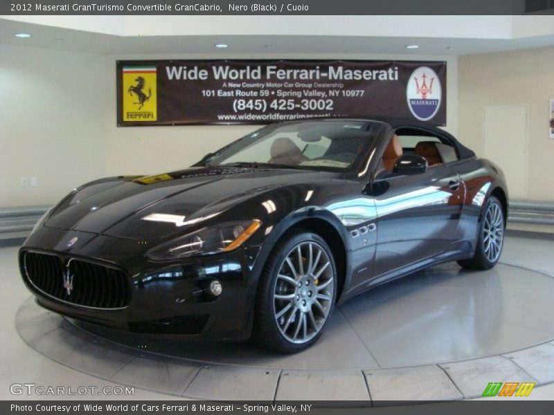Nero (Black) / Cuoio 2012 Maserati GranTurismo Convertible GranCabrio