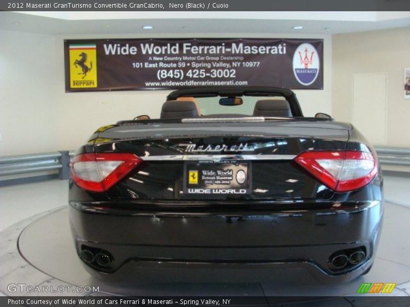Nero (Black) / Cuoio 2012 Maserati GranTurismo Convertible GranCabrio