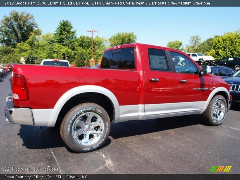 Deep Cherry Red Crystal Pearl / Dark Slate Gray/Medium Graystone 2012 Dodge Ram 1500 Laramie Quad Cab 4x4
