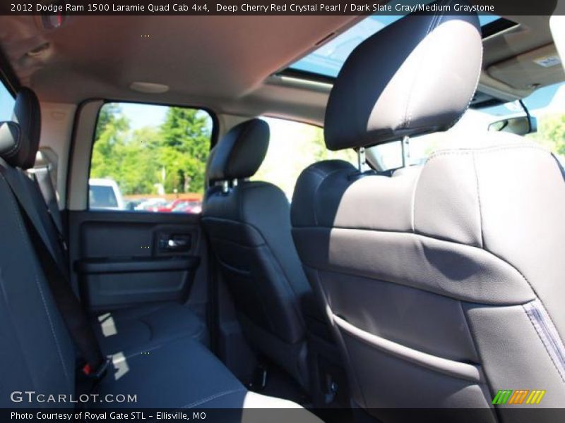 Deep Cherry Red Crystal Pearl / Dark Slate Gray/Medium Graystone 2012 Dodge Ram 1500 Laramie Quad Cab 4x4
