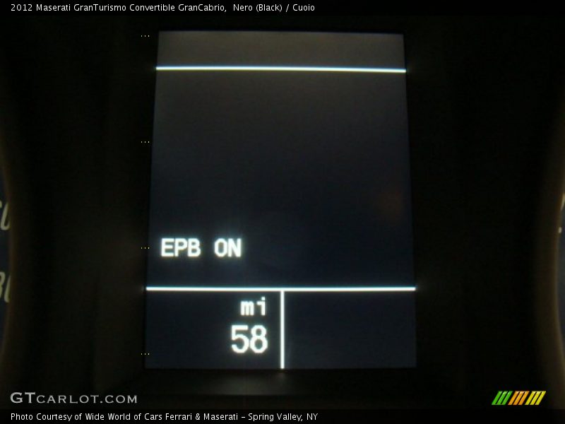 Nero (Black) / Cuoio 2012 Maserati GranTurismo Convertible GranCabrio