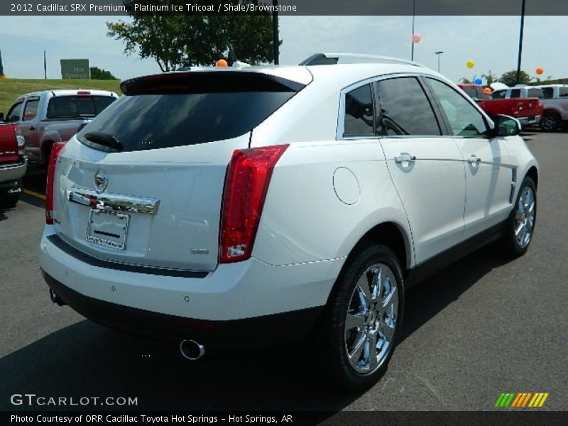 Platinum Ice Tricoat / Shale/Brownstone 2012 Cadillac SRX Premium