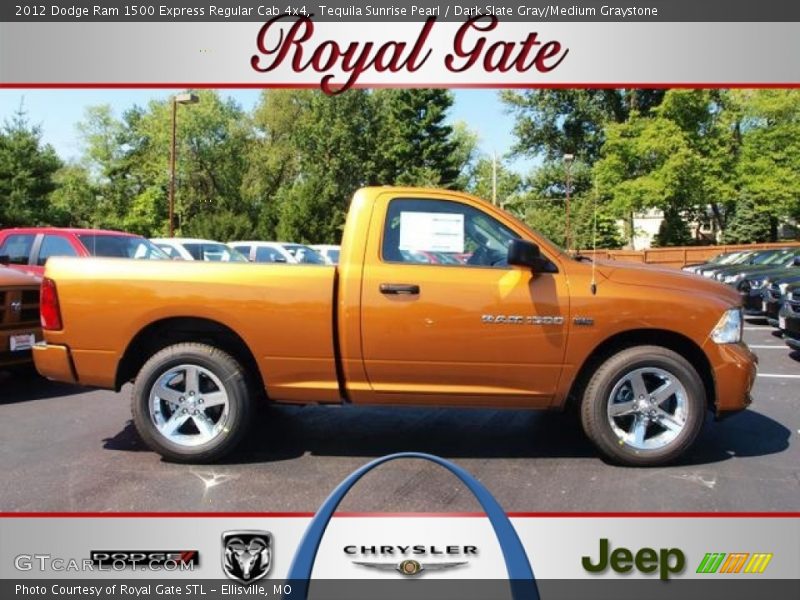 Tequila Sunrise Pearl / Dark Slate Gray/Medium Graystone 2012 Dodge Ram 1500 Express Regular Cab 4x4