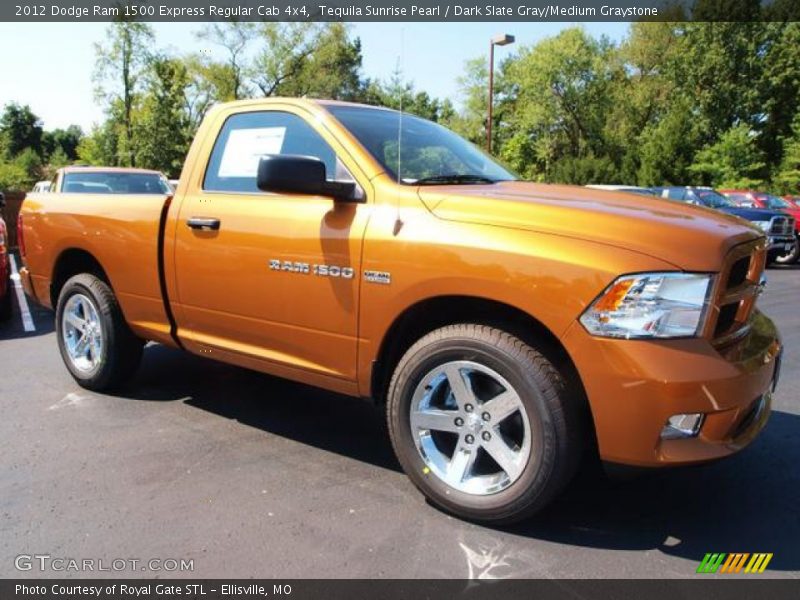 Tequila Sunrise Pearl / Dark Slate Gray/Medium Graystone 2012 Dodge Ram 1500 Express Regular Cab 4x4