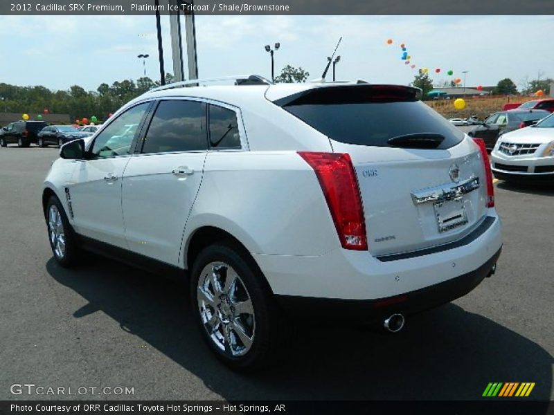 Platinum Ice Tricoat / Shale/Brownstone 2012 Cadillac SRX Premium