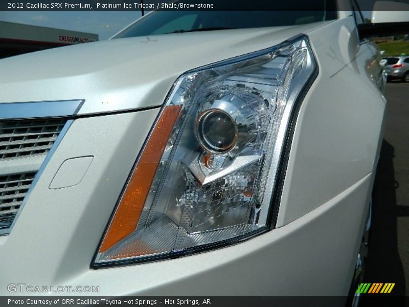 Platinum Ice Tricoat / Shale/Brownstone 2012 Cadillac SRX Premium