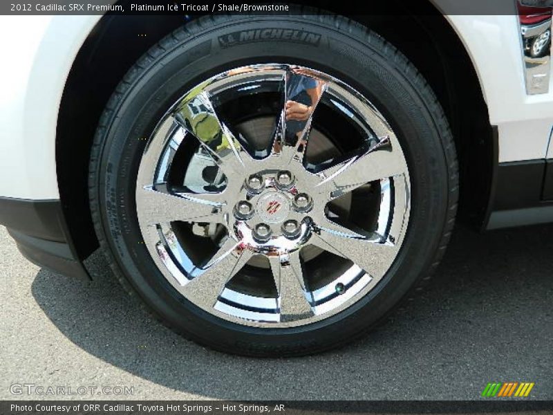 Platinum Ice Tricoat / Shale/Brownstone 2012 Cadillac SRX Premium