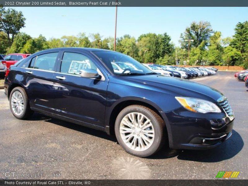 Blackberry Pearl Coat / Black 2012 Chrysler 200 Limited Sedan