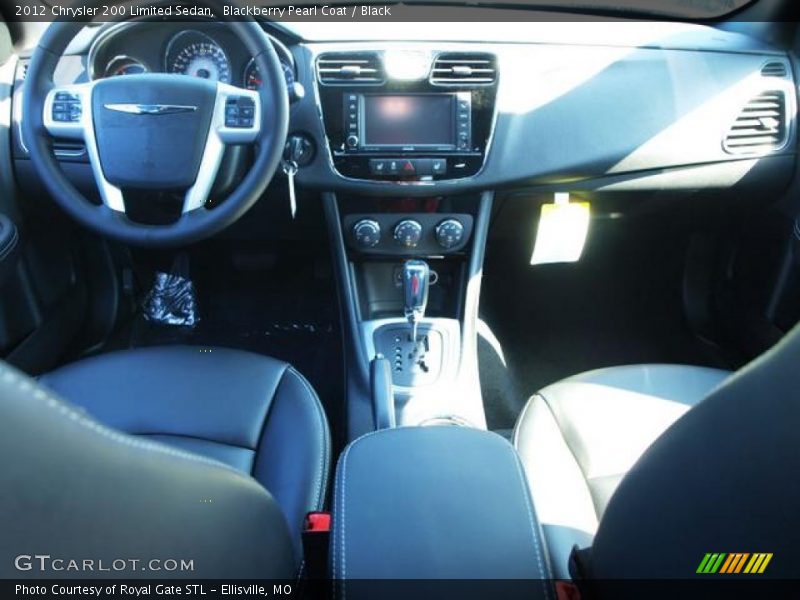 Blackberry Pearl Coat / Black 2012 Chrysler 200 Limited Sedan
