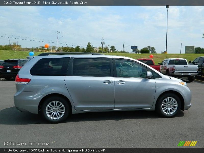 Silver Sky Metallic / Light Gray 2012 Toyota Sienna XLE