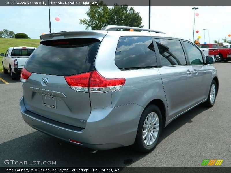 Silver Sky Metallic / Light Gray 2012 Toyota Sienna XLE
