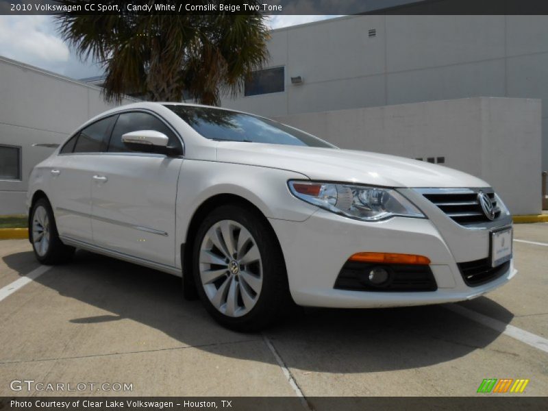 Candy White / Cornsilk Beige Two Tone 2010 Volkswagen CC Sport