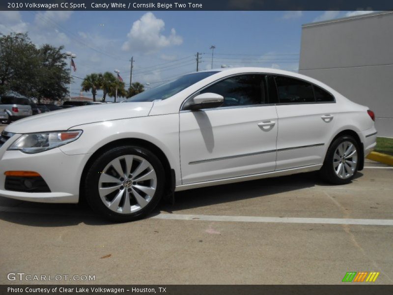 Candy White / Cornsilk Beige Two Tone 2010 Volkswagen CC Sport