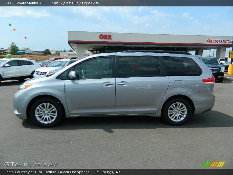 Silver Sky Metallic / Light Gray 2012 Toyota Sienna XLE