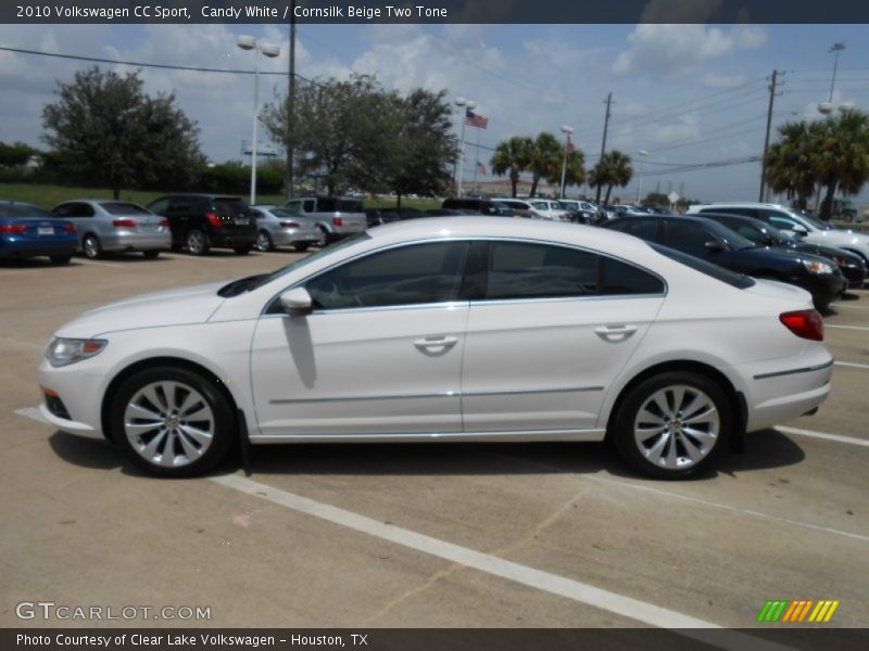 Candy White / Cornsilk Beige Two Tone 2010 Volkswagen CC Sport