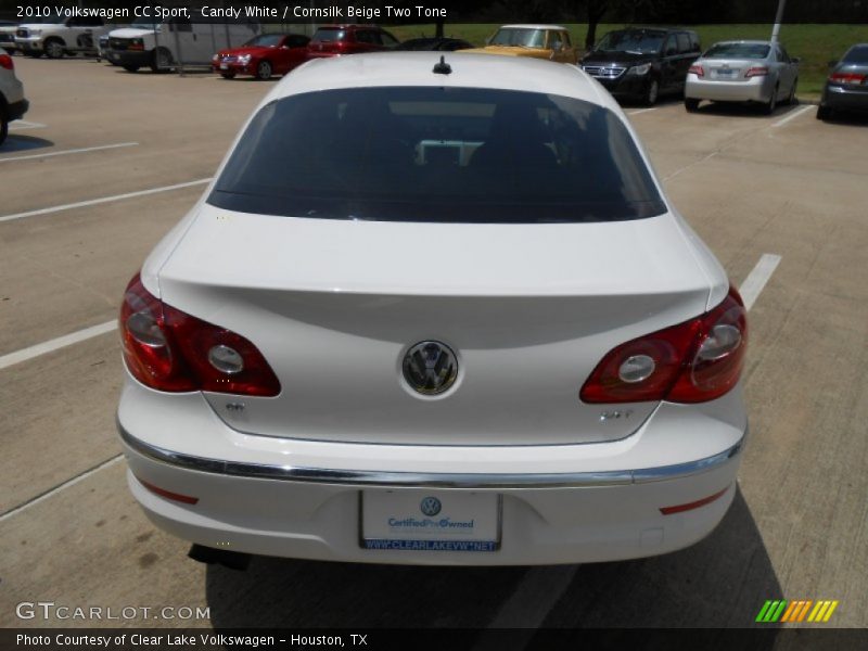 Candy White / Cornsilk Beige Two Tone 2010 Volkswagen CC Sport
